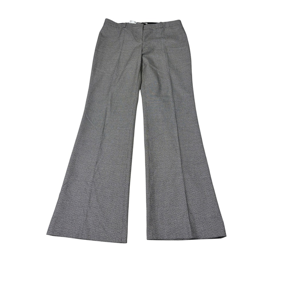 Hugo Boss Tulea3 Houndstooth Wide Leg Dress Pants Black White‎ Womens 4 W32 L31